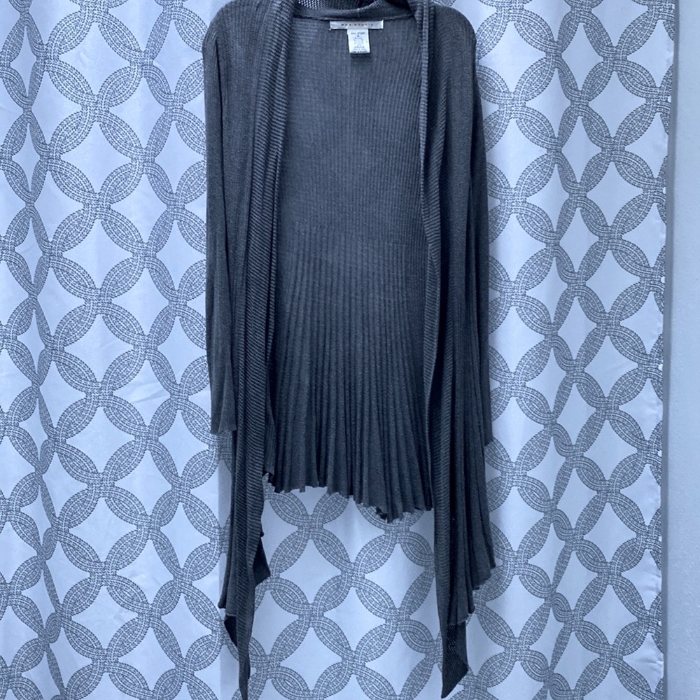 Max Studio Gray Duster Cardigan, Size M